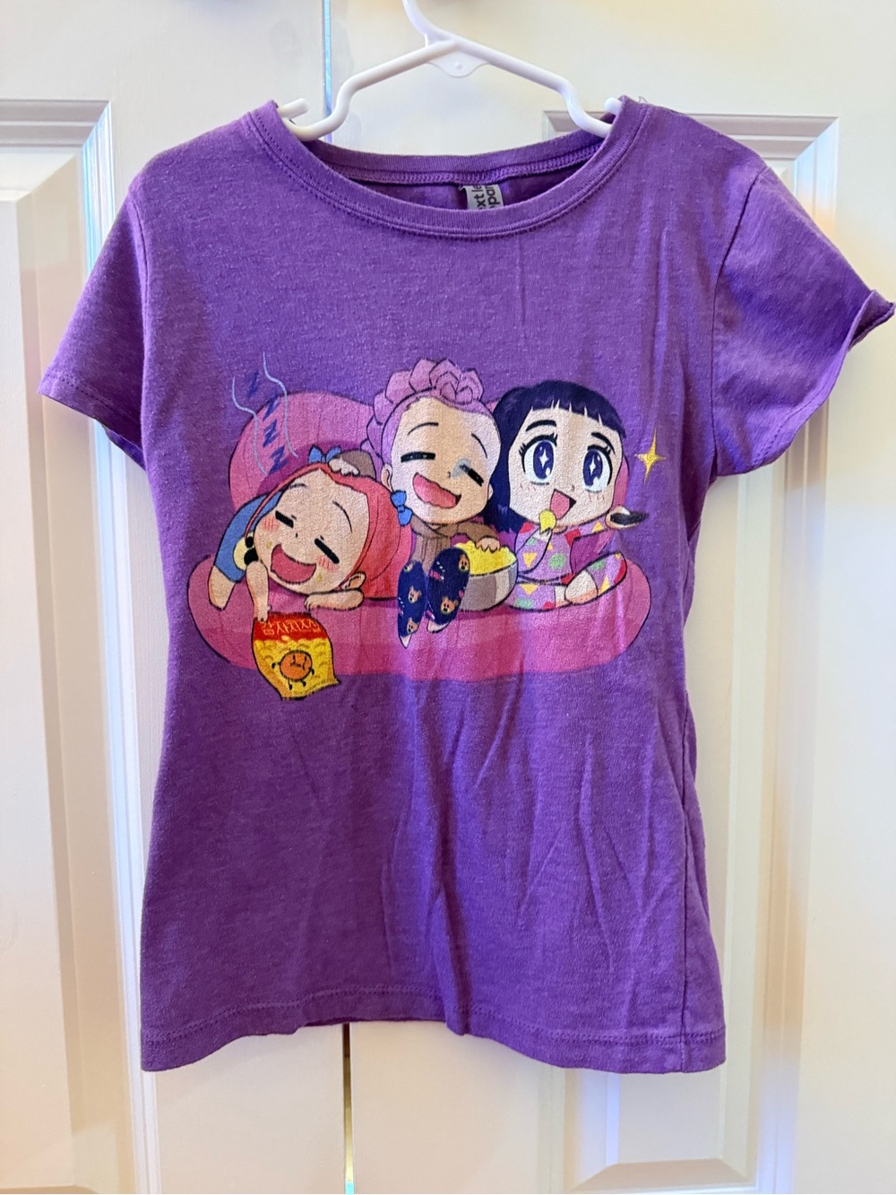 Next Level Apparel Purple Girls Graphic Sleepover Tee